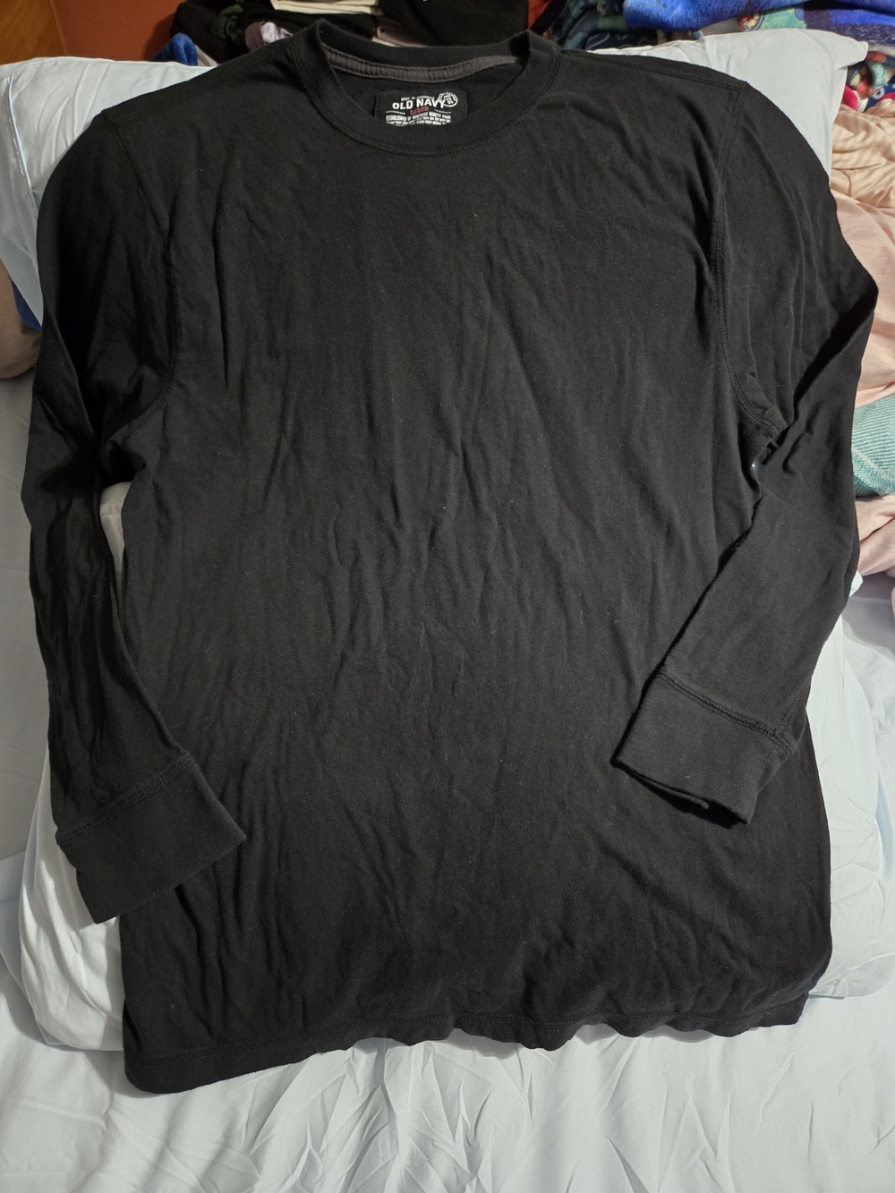 Old Navy Men's Long-Sleeve Crewneck Shirt - Black